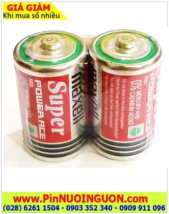 Pin Maxell R14P(AR)2P; Pin R14P(AR)2P; Pin trung C 1.5v Maxell R14P(AR)2P Super Power ACE _ vỉ 2viên